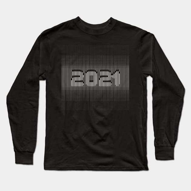 Happy New Year 2021 black Long Sleeve T-Shirt by radeckari25